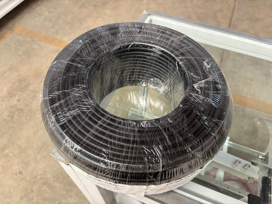 Cable fotovoltaico Comcast 10 AWG negro 2000 V, rollo de 100 m | PV WIRE 10AWG - foto real