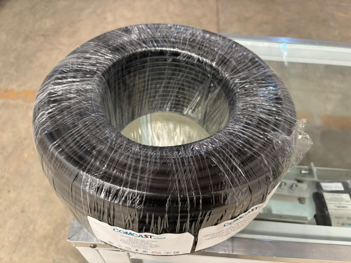 Cable fotovoltaico Comcast 8 AWG negro 2000 V, rollo de 100 m | PV WIRE 8AWG - foto real