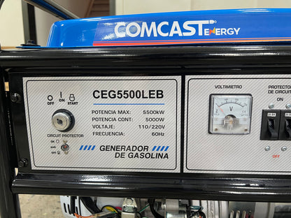 Generador a Gasolina Comcast 5.5 kW I 110/220V, arranque electrico | CEG-5500LEB