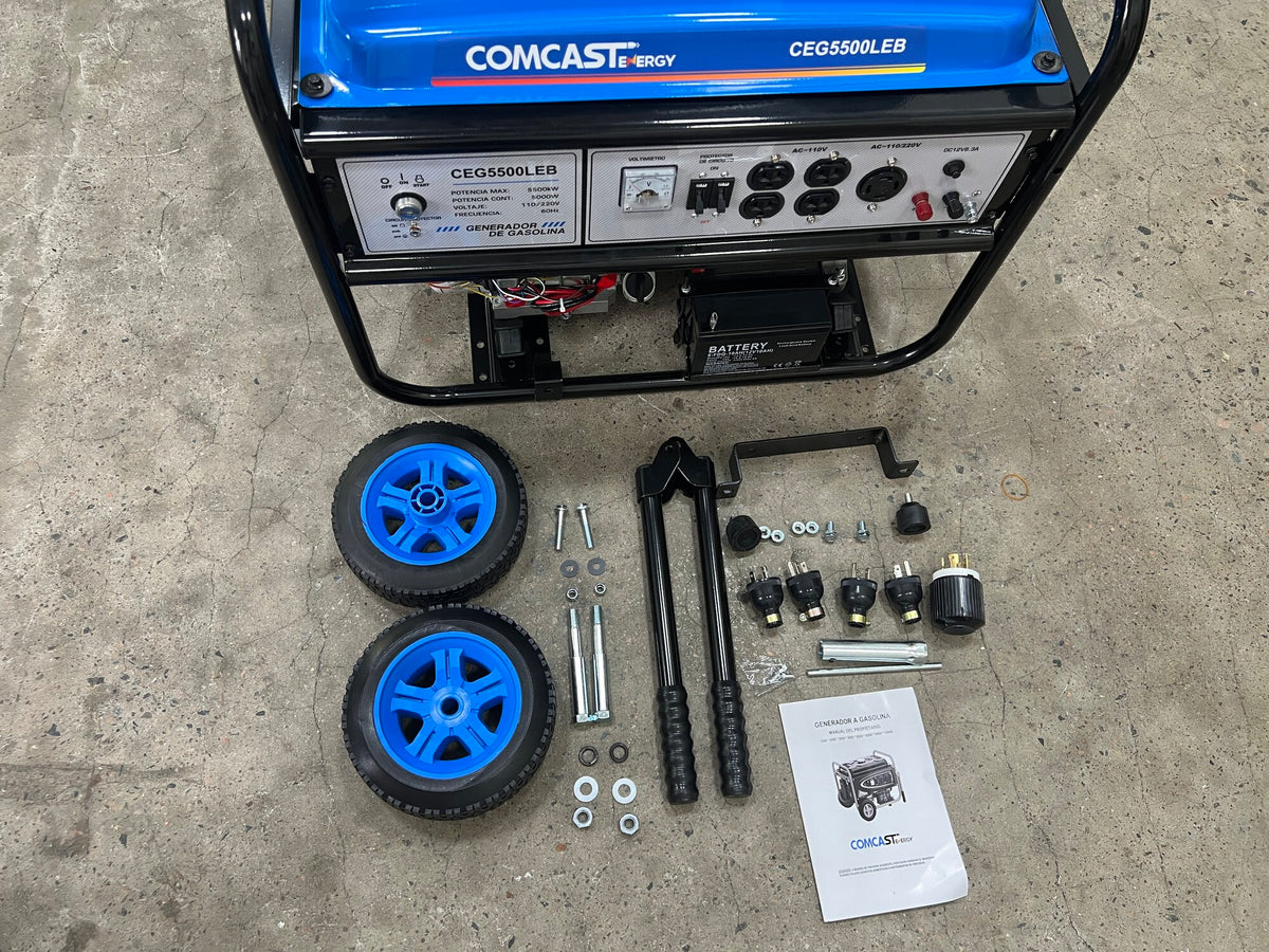 Generador a Gasolina Comcast 5.5 kW I 110/220V, arranque electrico | CEG-5500LEB