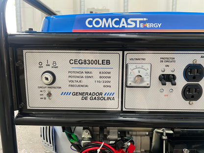 Generador a Gasolina Comcast 8.3 kW I 110/220V, arranque electrico | CEG-8300LEB