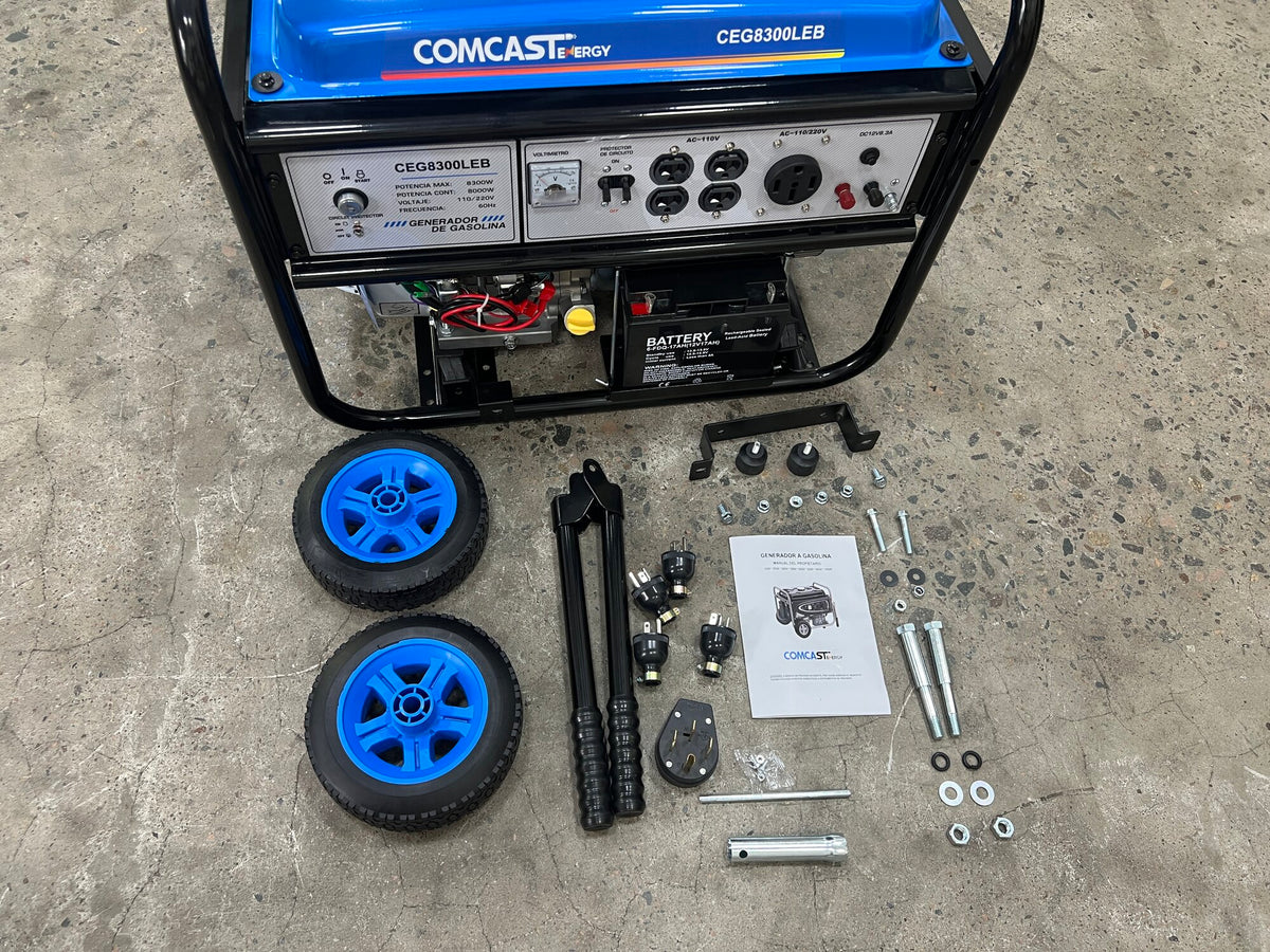 Generador a Gasolina Comcast 8.3 kW I 110/220V, arranque electrico | CEG-8300LEB