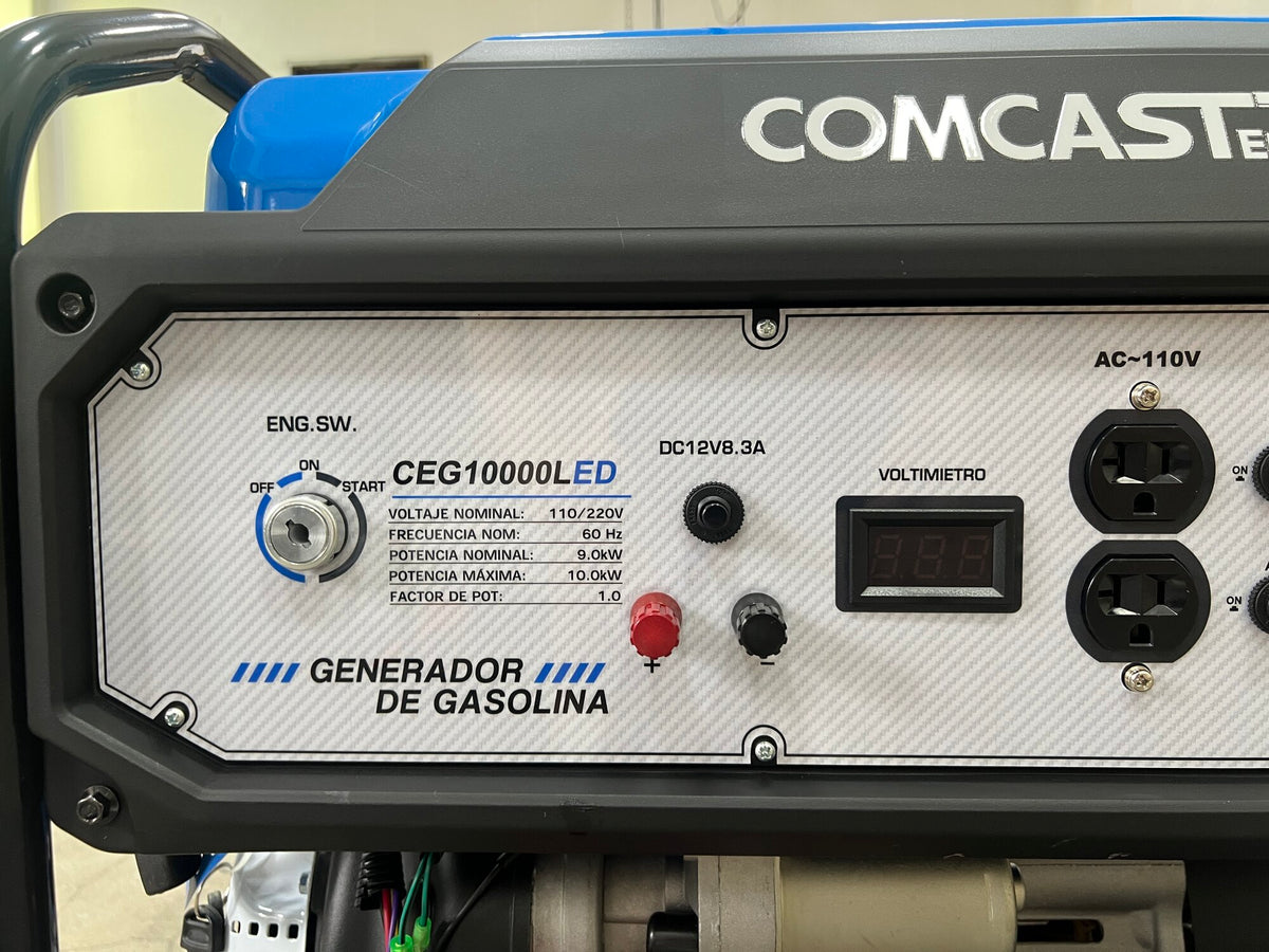 Generador a Gasolina Comcast 10 kW I 110/220V, arranque electrico | CEG-10000LED