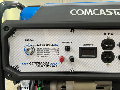 Generador a Gasolina Comcast 10 kW I 110/220V, arranque electrico | CEG-10000LED