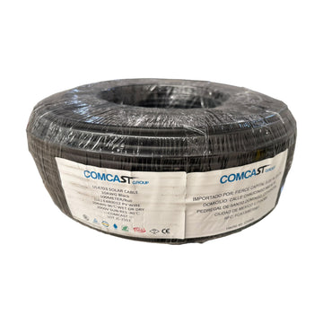Cable fotovoltaico Comcast 10 AWG negro 2000 V, rollo de 100 m