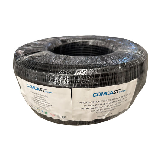 Cable fotovoltaico Comcast 12 AWG negro 2000 V | PV WIRE 12AWG - fondo blanco