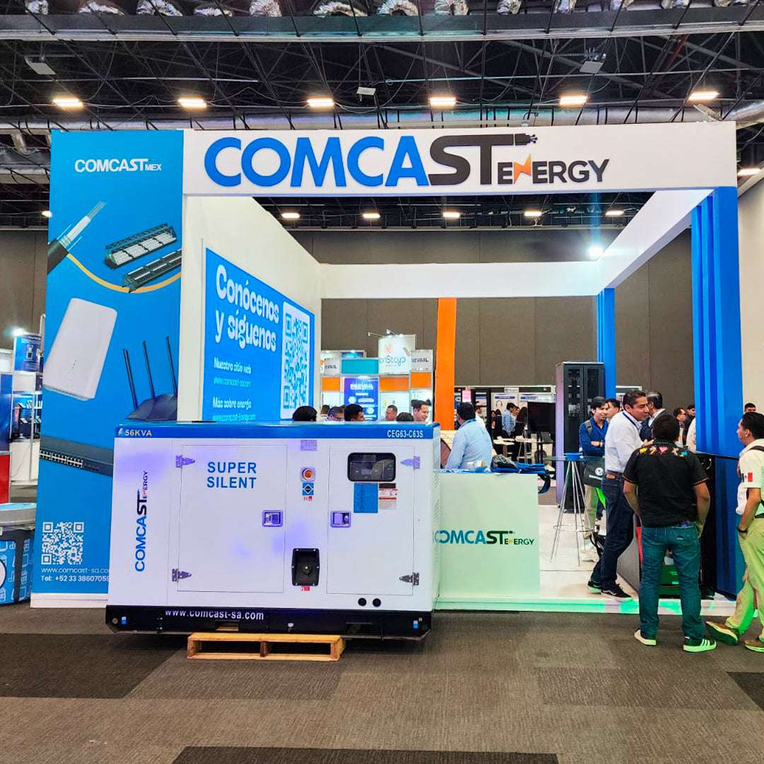 Stand de Comcast Energy en una exposición